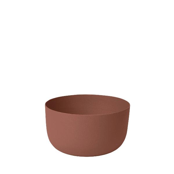 Blomus 66033 Reo Decorative Steel Bowl, Rustic Brown - Small