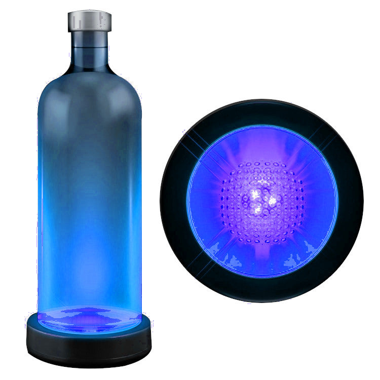 Blinkee 1281011 Blue LED Switch Activated Bottle Base Light Display Drink Coaster