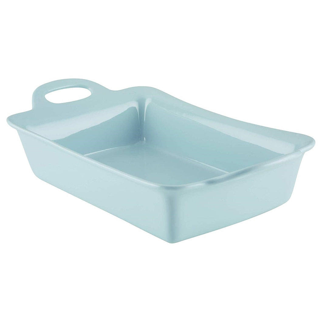 Rachael Ray 47858 9 x 13 in. Ceramics Rectangular Baker, Light Blue